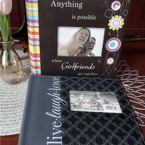 Photo Album Set - Live, Laugh, Love" & anything is possible